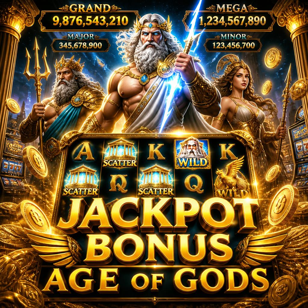Jackpot Bonus Age of Gods: Fitur Bonus Slot Mitologi dengan Hadiah Spektakuler